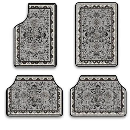 Vintage Persia Kilim Complete Car Foot Mat Machine Made Suede Anti-Skid PVC Bottom Wear Resistant Universal Car Interior Rug