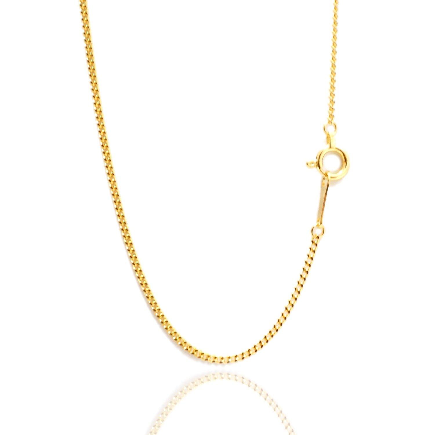 

Ys Jewelry Цепочка панцирная K18 Желтое Золото Сделано в Японии с Ожерельем, 40см, 1.2мм, Золотой. уверенность. золотой