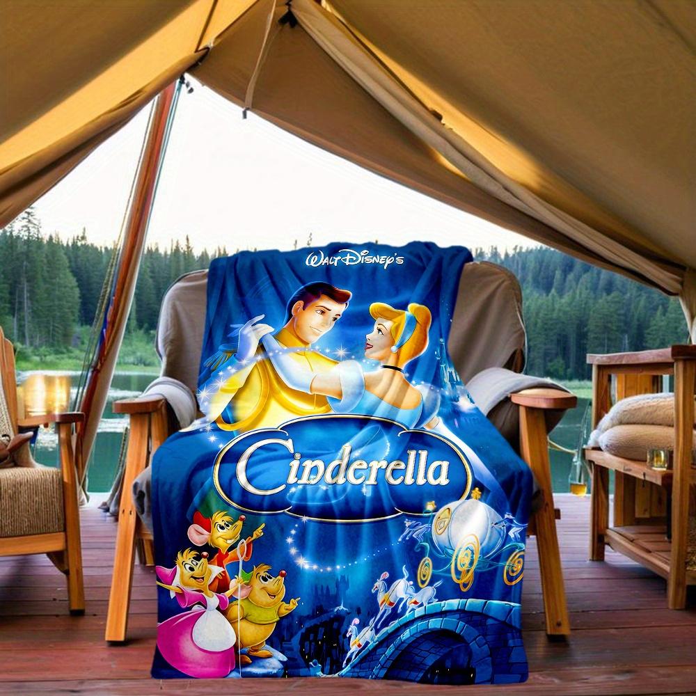 1pc, Disney Cinderella Blanket Seasonal Universal Home Decorative Throw Blanket for Room, Gift Idea for Family and Friend, Living Room, Travel