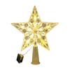LED Christmas Tree Topper Star Moon Decoration Acrylic Xmas Ornament Energy Saving Shining Lamp Festive Home Room Decor