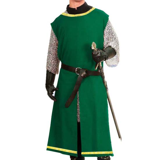 

Ручная вышивка средневековый рыцарь Хэллоуин туника викинг косплей костюм рубашки без рукавов мужские костюмы ренессанс сюрко табард LARP S зелёный