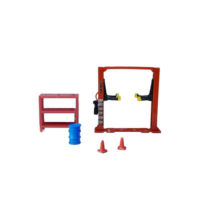 Miniature Auto Repair Workshop Equipment Model 1:64 Scale Realistic Car Model Scene Decoration Accessories