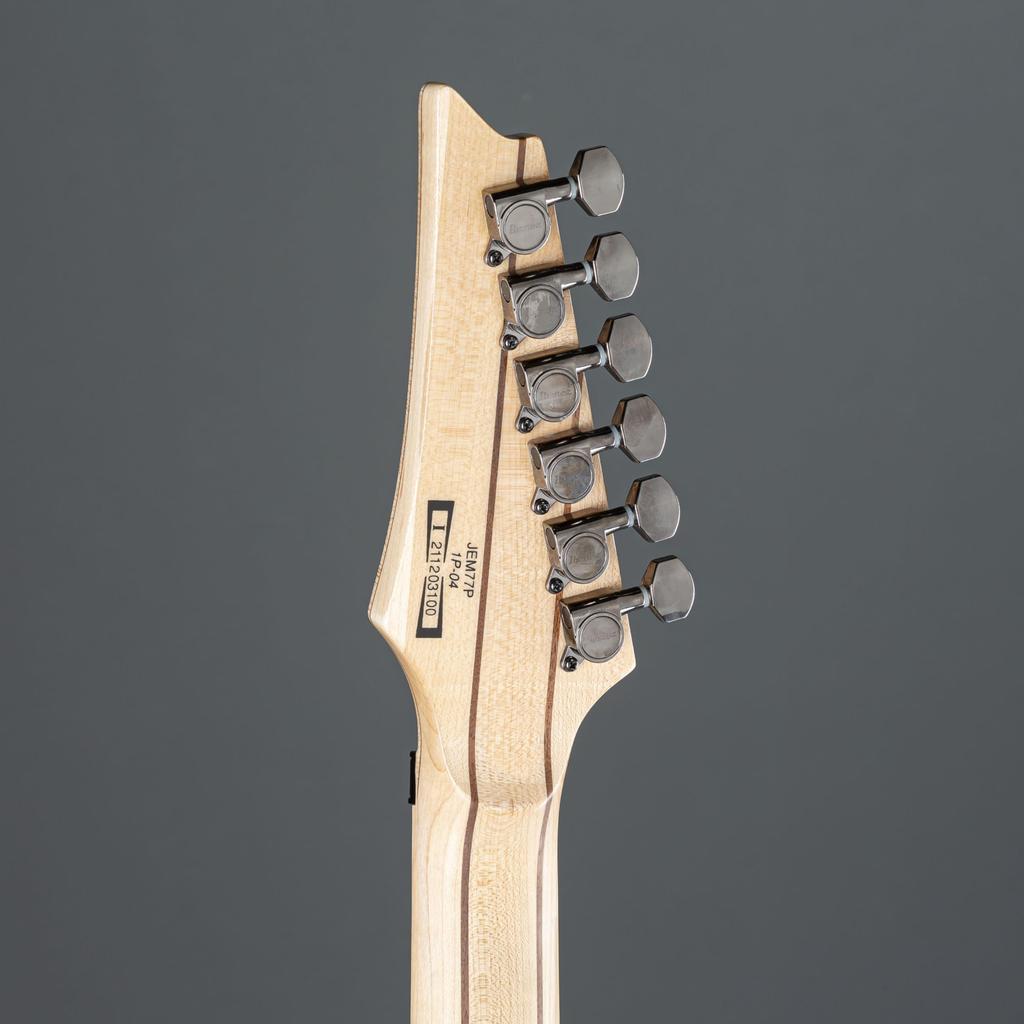 IBANEZ Chitarra elettrica signature di Steve Vai, modello JEM77P-BFP, con motivo floreale blu
