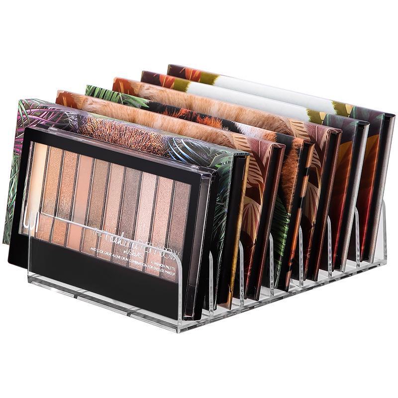 Urquiola Acrylic Eyeshadow Palette & Blush Storage Box – Transparent Desktop Cosmetic Organizer