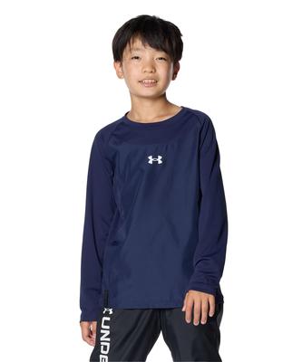 UA HYBRID LONG SLEEVE SHIRT Midnight Navy YMD