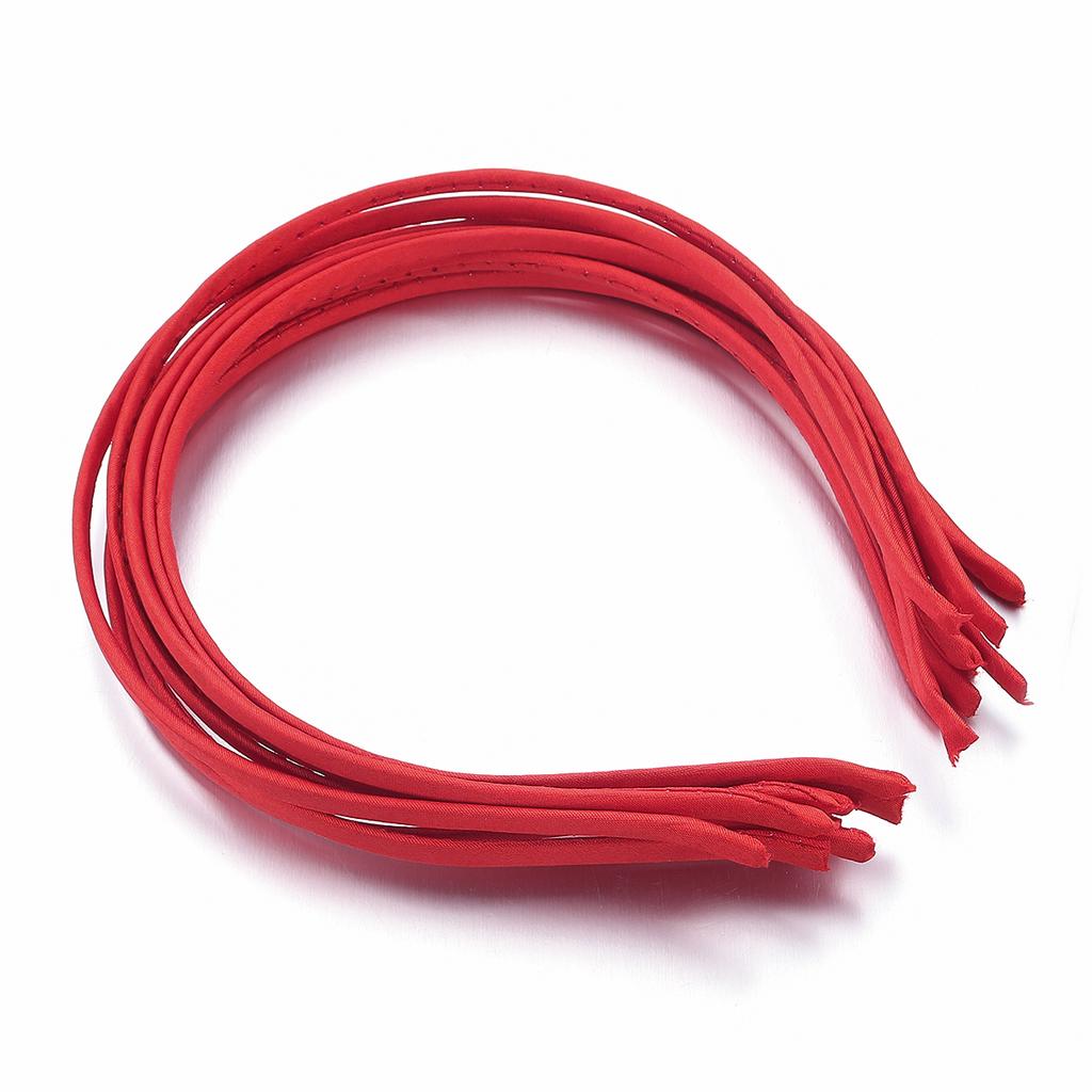 10Pcs Colorful Fabric Covered Headbands Hair Hoops Blank Base Settings DIY Hair Accessories Headwear Girls Makeup Wash Hairband