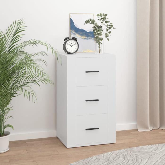 819420 vidaXL White Buffet 40x33x70 Cm Engineered Wood