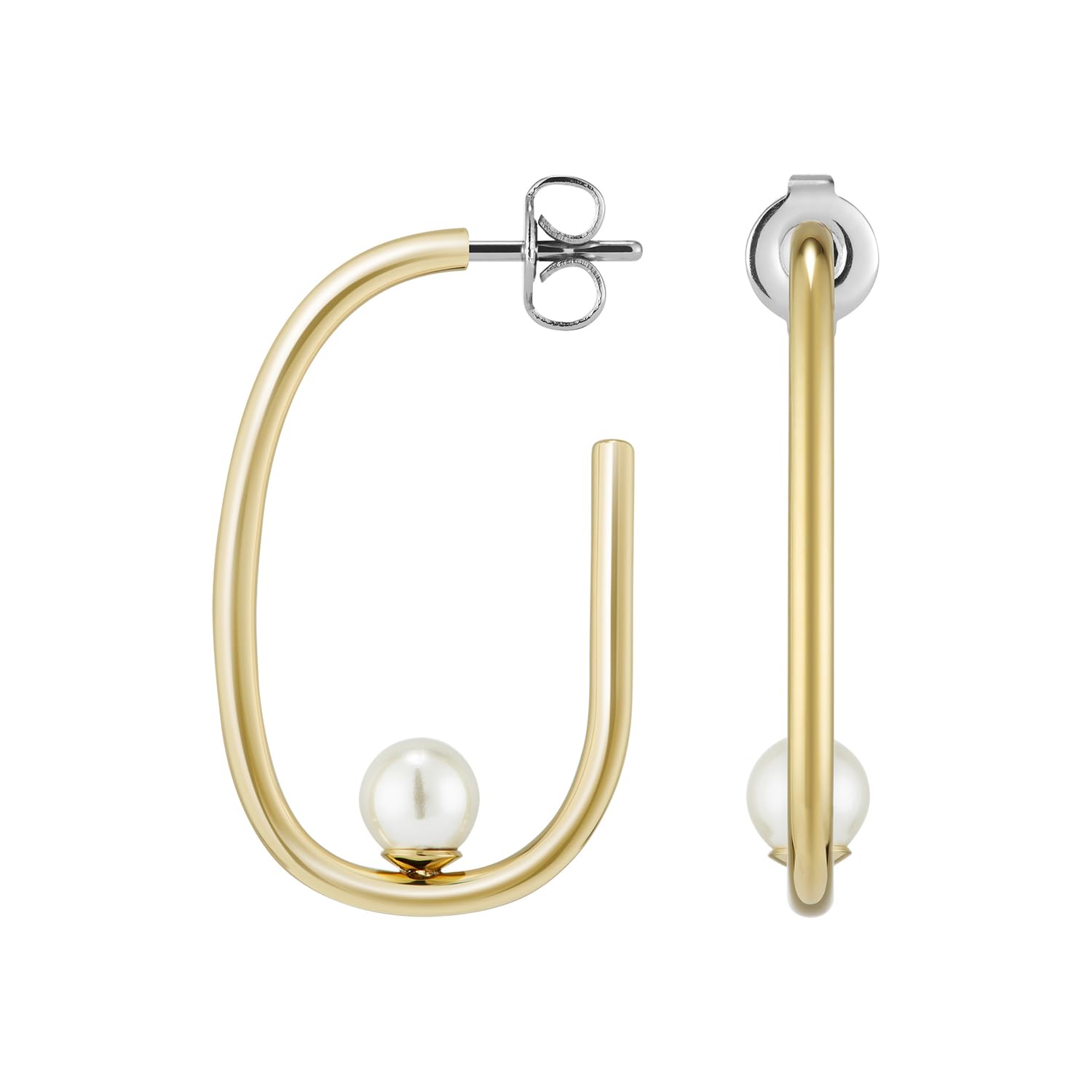 

Authorized Distributor Olivia Burton Classic Pearl Beads Pearl Gold Hoop Earrings 24100325 [OLIVIA BURTON] Women s & золотий