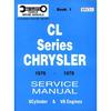 Valiant CL Series Chrysler 1976-1978 Manual de Serviço (Livro 1)