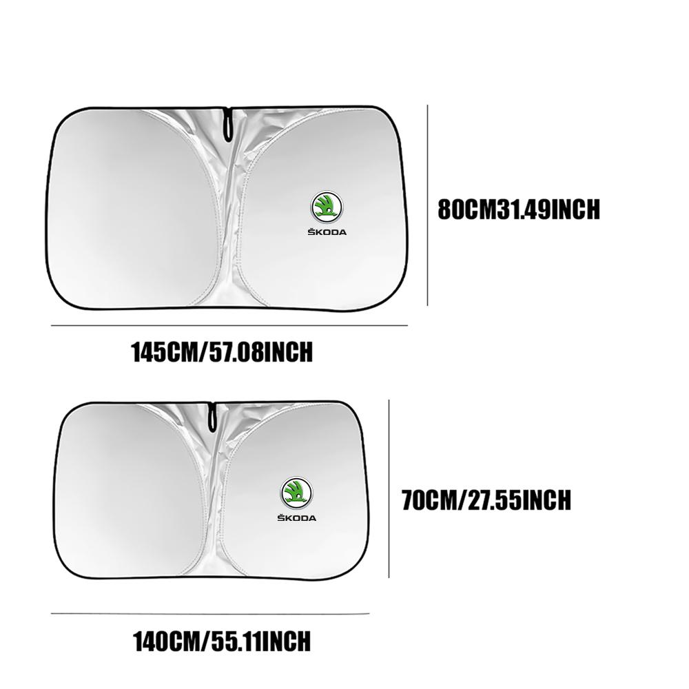 NADH5 Car Front Windshield Sun Visor Foldable Sun Shade Cover For Skoda S Fabia 2 Superb 2 3 Octavia 2 a7 A5 Rapid Karoq VII Yeti VRS
