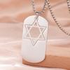 Star of David Pendant Necklace Stainless Steel Hexagon Shield of Amulets Necklace for Men Women Judaism Jewelry Gifts