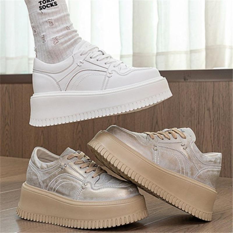 Vulcanize Women Fashion Chunky Sneaker Loafer High Brand Comfy Spring Autumn Platform Shoes Wear-resistant Sneakers for Women