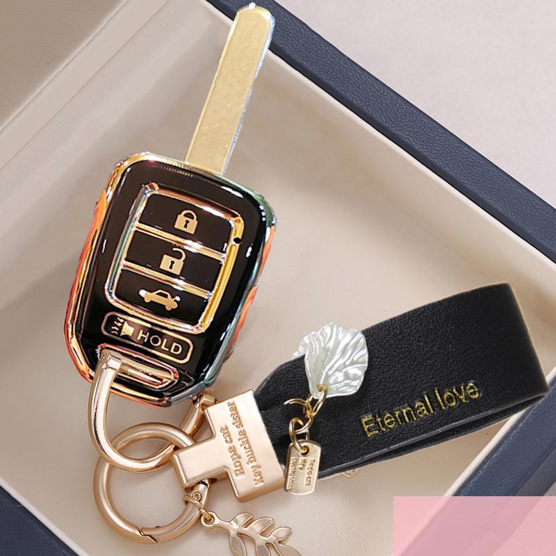 Tpu Auto Smart Key Fob Case Cover Housing Fit For Honda Accord Civic Key Ring Auto Accessories Premium Grade Auto Interior Accessory