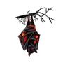 2D Metal Bat Garden Decoration Hanging Tree Ornament Halloween Outdoor Yard Art Metal Sculpture for Seasonal Display