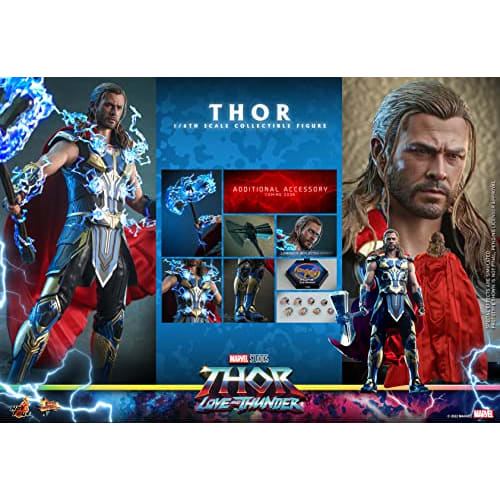Movie Masterpiece Thor: Love and Thunder 1/6 Scale Figure, Blue, Approximately 32cm Tall