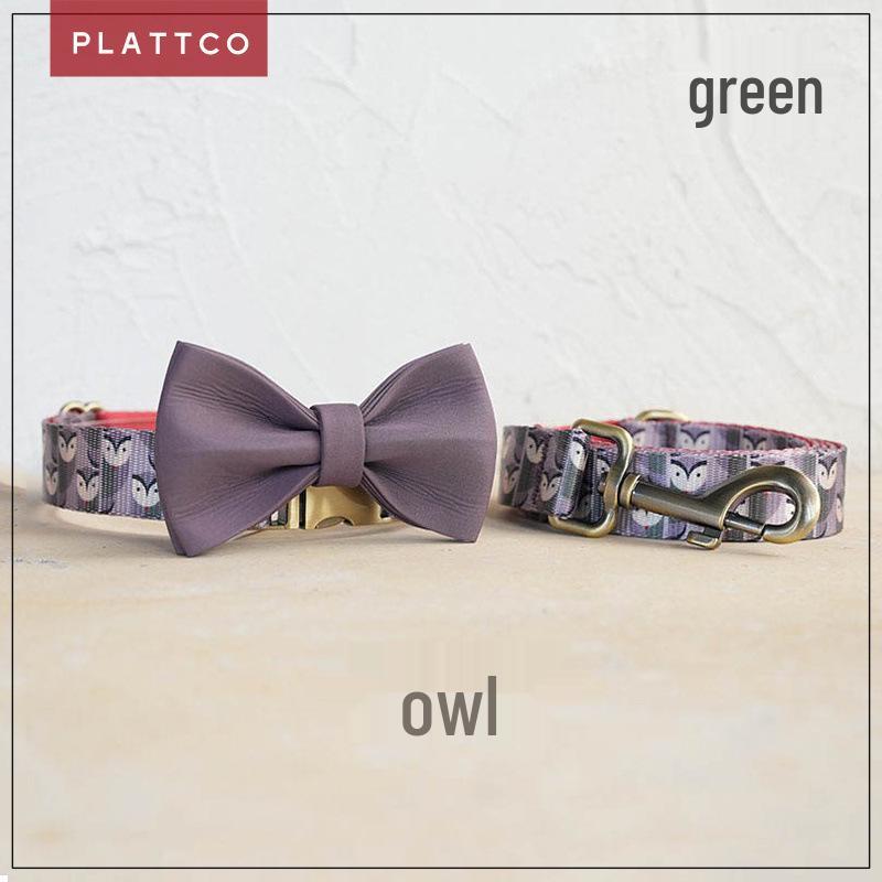 PLATTCO Soft & Comfortable Dog Collar Set with Bronze Buckle, PDC316 - 3 Pieces M