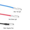 Motorcycle LED Rear Brake Tail Light Stop License Plate Lights for   Smoke