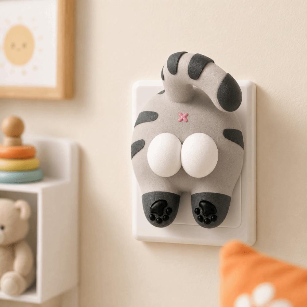 Cat Light Switch Guard Covers 3D Printed Console-shaped Switch Cover  Living Room Decor
