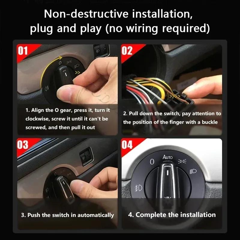 AUTO headlight switch button sensor fog light control module for VW Jetta Golf 7 MK7 Polo Tiguan Lamando 2016 accessories
