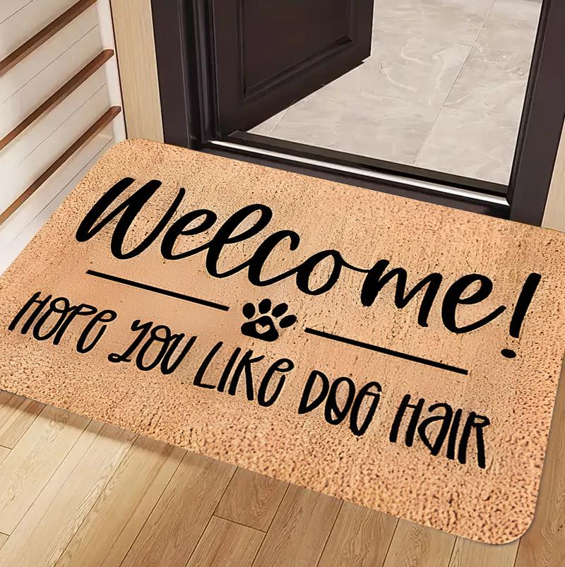 

Добро Пожаловать Текстовый Узор Коврик для Двери Ковер Коврик Домашний Декор Рукописный Стиль Бежевый Фон Прихожая Декор Пола 40cm x 60cm