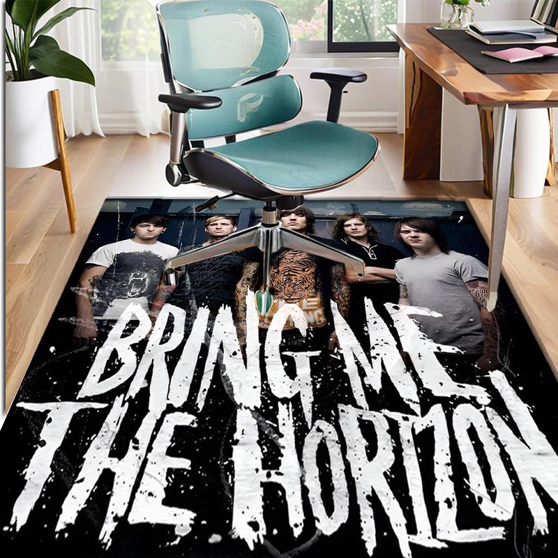 Bring Me the Horizon Pattern Rug, Indoor/Outdoor Mat, for Picnic, Gameroom, Bedroom, Office, Living Room, Home Decor Carpet, Birthday Gift