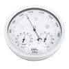 Round Weather Station Aluminum Alloy Mechanical Movement Wall Hanging Thermometer Barometer Hygrometer for Indoor