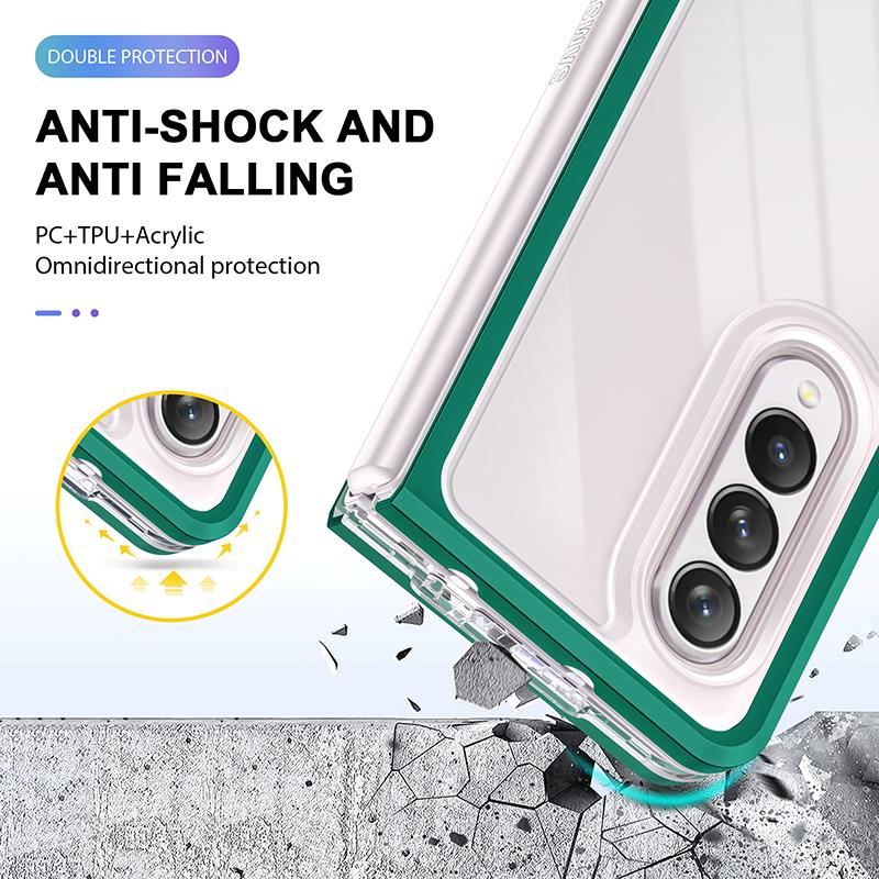 Ultra Thin Clear Phone Case For Samsung Galaxy Z Fold 4 Fold 3 Folding Screen Mobiles Fold3 Fold4 Transparent Hard Case Cover