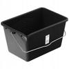 8L black rectangular paint bucket with handle, strong bottom, Vorstahl
