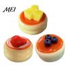 Soft Fruit Souffle Toys Squeeze Toy for Stress Relief, Slow Rising Fake Dessert Sensory Relaxing Toy, Simulated Food Pinch Fidget Kids Adults