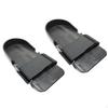 Rowing Machine Foot Pedals Pair Black Fitness Equipment Accessories Non Slip for Home Sturdy with