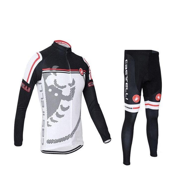 

Новый мужской костюм для шоссейного и горного велосипеда на осень и зиму, с длинным рукавом, с флисом для тепла, 2026 Осень, дышащий костюм, велосипедный костюм S