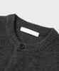 Branded After Round Crop Cardigan [Charcoal]