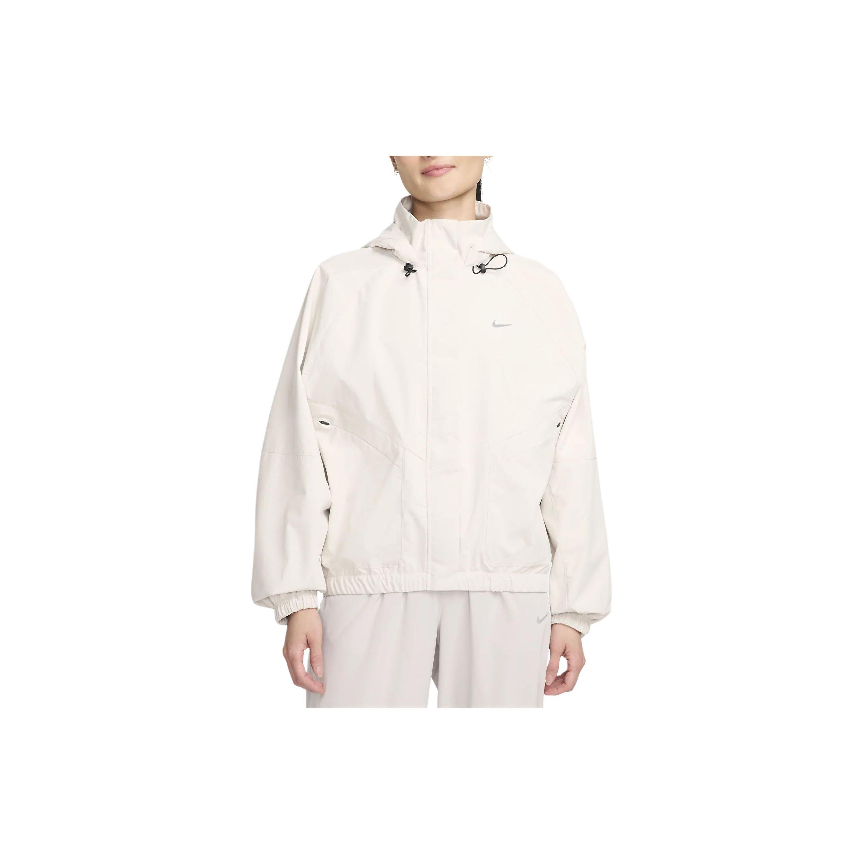 

Nike Storm Fit Swift Solid Color Hooded Zip Casual Jacket Women Jackets Stone-Brown FB7493-104 S