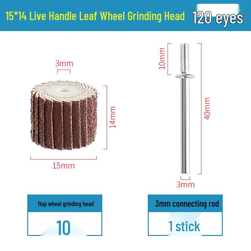 3mm Sandpaper Flap Disc for Metal Grinding, Polishing, and Rust Removal - Electric Grinder Attachment