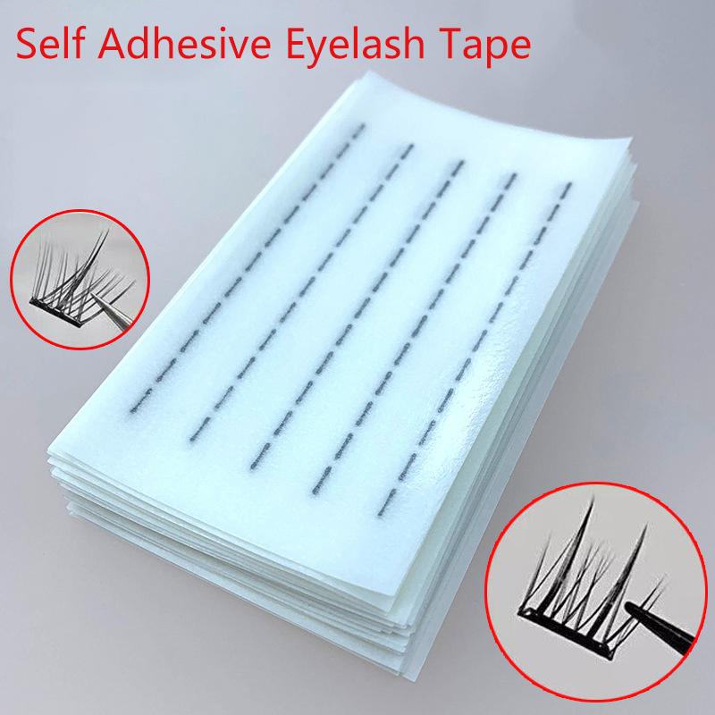 200Pcs/Boxglueless Fake Eyelashes Self Adhesive Strip Line Waterproof Reusable Glue-Free Eyelash Glue Strip False Eyelashes