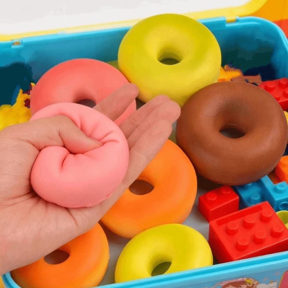 Creative Donut Bread Squishy Toy Super Soft Kneading Donut Squeeze Toy Handmade Hand Relax Slow Rebound Squeeze Toy