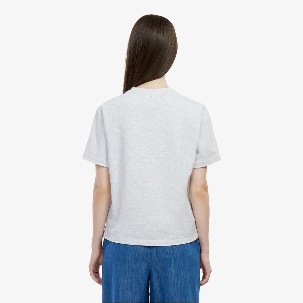 [Lacoste] Women's Big Croc Short-Sleeve T-shirt TF702E-56GCCA