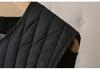 2025 Autumn/Winter Plus Size Vertical Stripe Lightweight Padded Vest for Slimming Chubby Girls, Style 1754