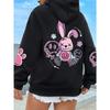 Hip Hop Street Casual Printed Female Hoodies Fashion Hoodie Oversize Loose New Sweatshirts Autumn Warm Clothing
