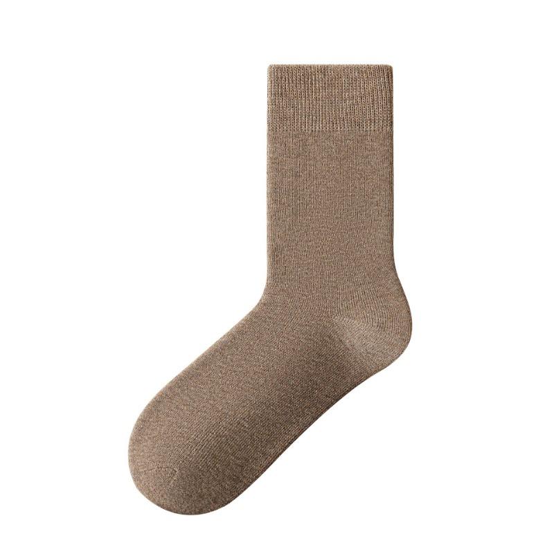 Men In Autumn and Winter Add Velvet and Thick Cold Proof Warm Wool Ring Antibacterial Socks