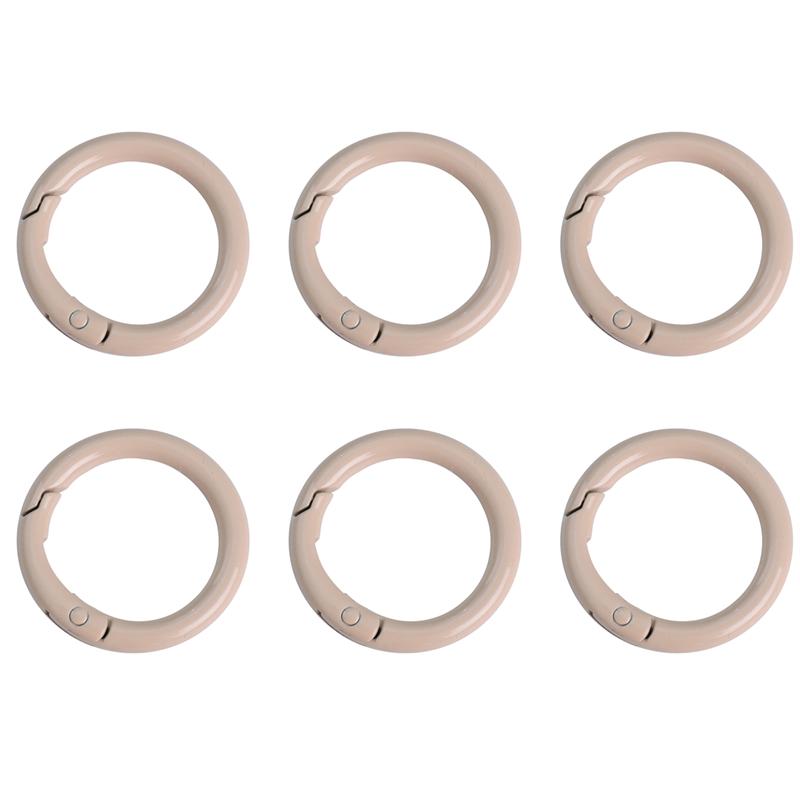 2/5/10Pcs Alloy Spray Painted Open Ring Spring Buckle Clasps For Key Bag Accessories