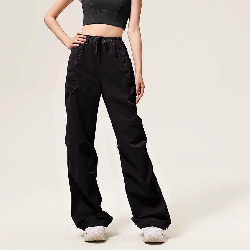 Women's 2024 Autumn Loose Cargo Drawstring Pants - Casual Sporty Outdoor Hiking Wear