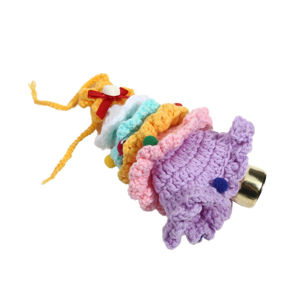 Yarn Crochet Christmas Tree Bell Pendant for ChristmasYear Carnival Party Homeschool Bar KTV Car Decoration Gifts