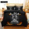 Human Skeleton Skull 3D Printed Bedding Set Motorcyc and Beauty Duvet Cover Sets Beds Quilt Covers Single Double Queen King Size