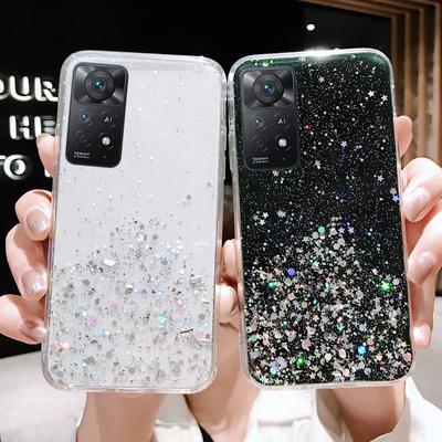 Πολυτελής μαλακή θήκη σιλικόνης Glitter για Xiaomi Redmi Note 11 11S 11T 10 10S 10T 9 9S 9T 8 Pro 8T 10A 10C 9A 9C 5G Ultra Thin