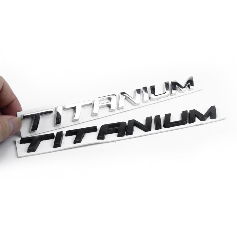 Auto 3D Metall TITAN Buchstabe Stamm Körper Abzeichen Emblem Aufkleber Aufkleber für Ford Mondeo Mkv Kuga Ecosport Focus