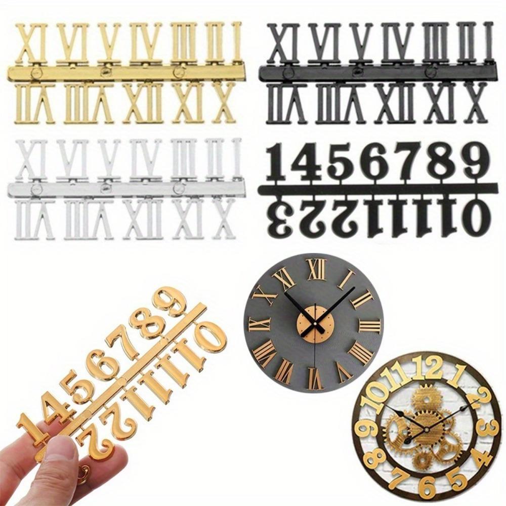 6pcs Clock Roman Numerals. Handmade repair tool & accessories for trendy clock designs.