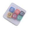 6 Stück/Set Party Brettspiel Requisiten Fingerraten Spiel Würfel Bar Würfel 20mm Party Siebe Party Requisiten Party Spiel Würfel