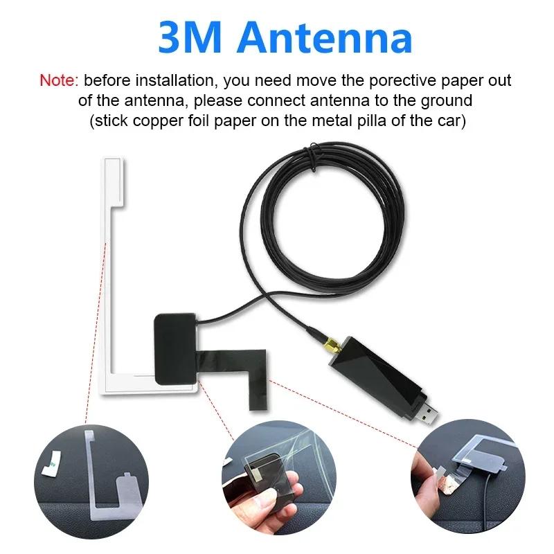 DAB/DAB + Antenna with USB Adapter for Europe Android Car Radio GPS Stereo Receiver Player Car DAB Box Digital Broadcast Radio