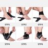 Pair of Sports Ankle Brace Prevent Injury Lightweight Breathable Black Ankle Support for Women Men
